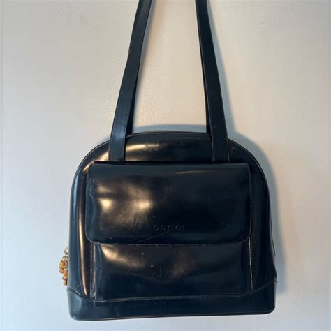 gucci black patent leather tote|balthus patent Gucci handbags.